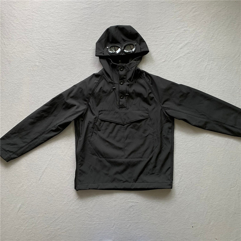 Hooded Jacket with Integrated Goggles