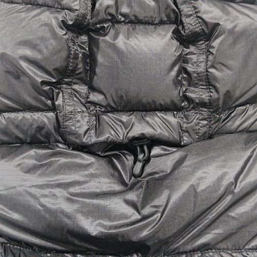 Hooded Puffer Jacket with Knit Sleeves