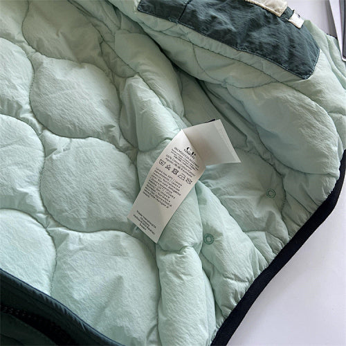 Hooded Puffer Jacket with Integrated Goggles