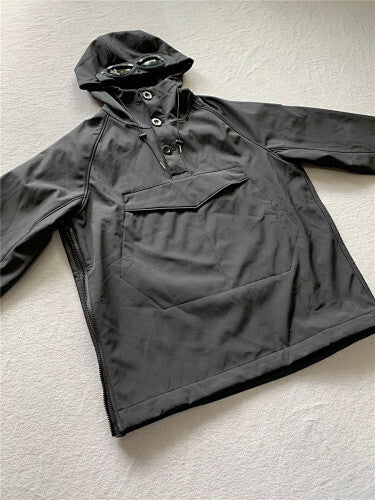 Hooded Jacket with Integrated Goggles