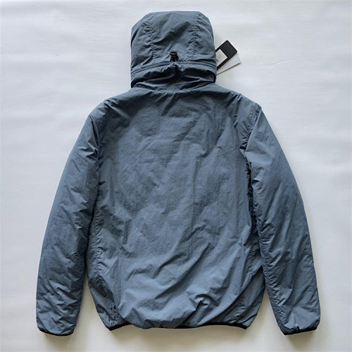 Hooded Puffer Jacket with Integrated Goggles