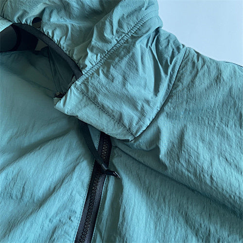 Hooded Puffer Jacket with Integrated Goggles