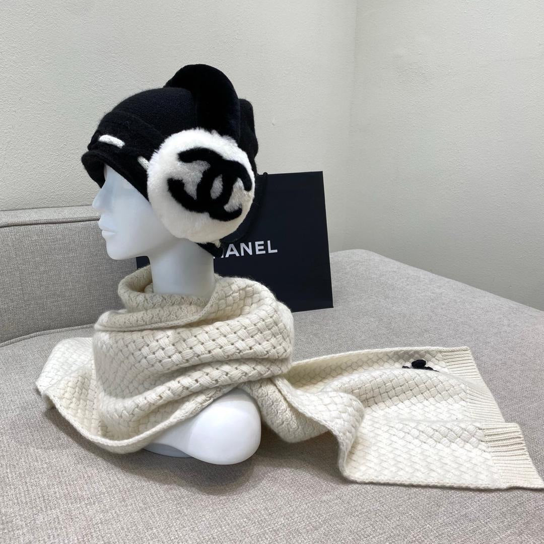 Scarf+Earmuffs+Beanie Set CC