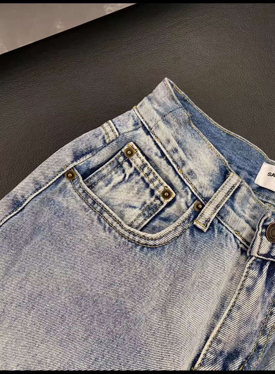 High-waisted YL jeans
