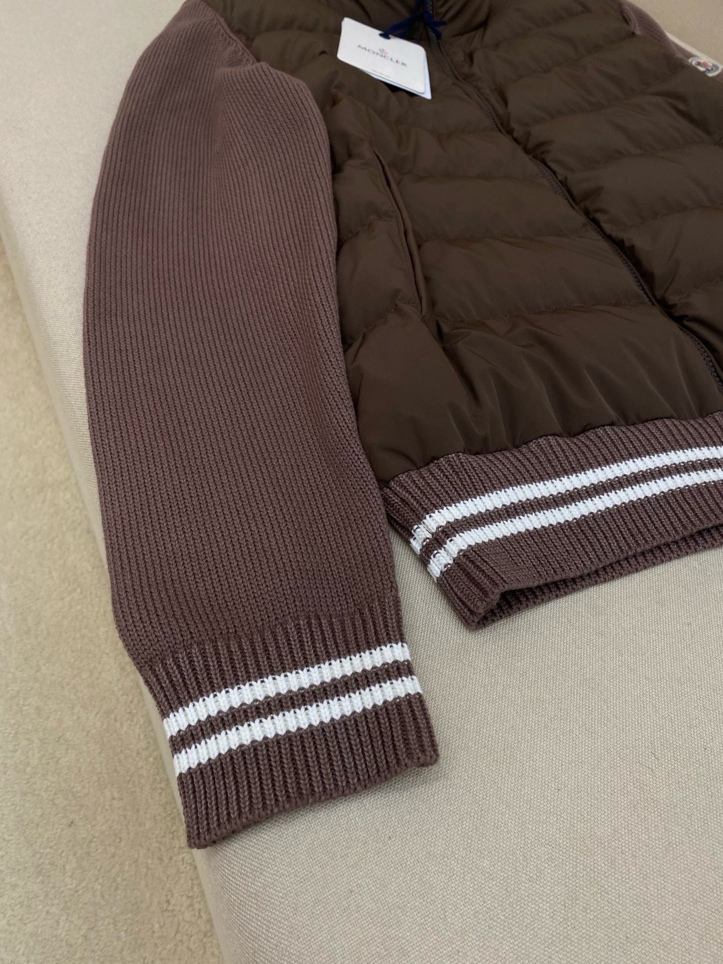 Knitted Down Cardigan