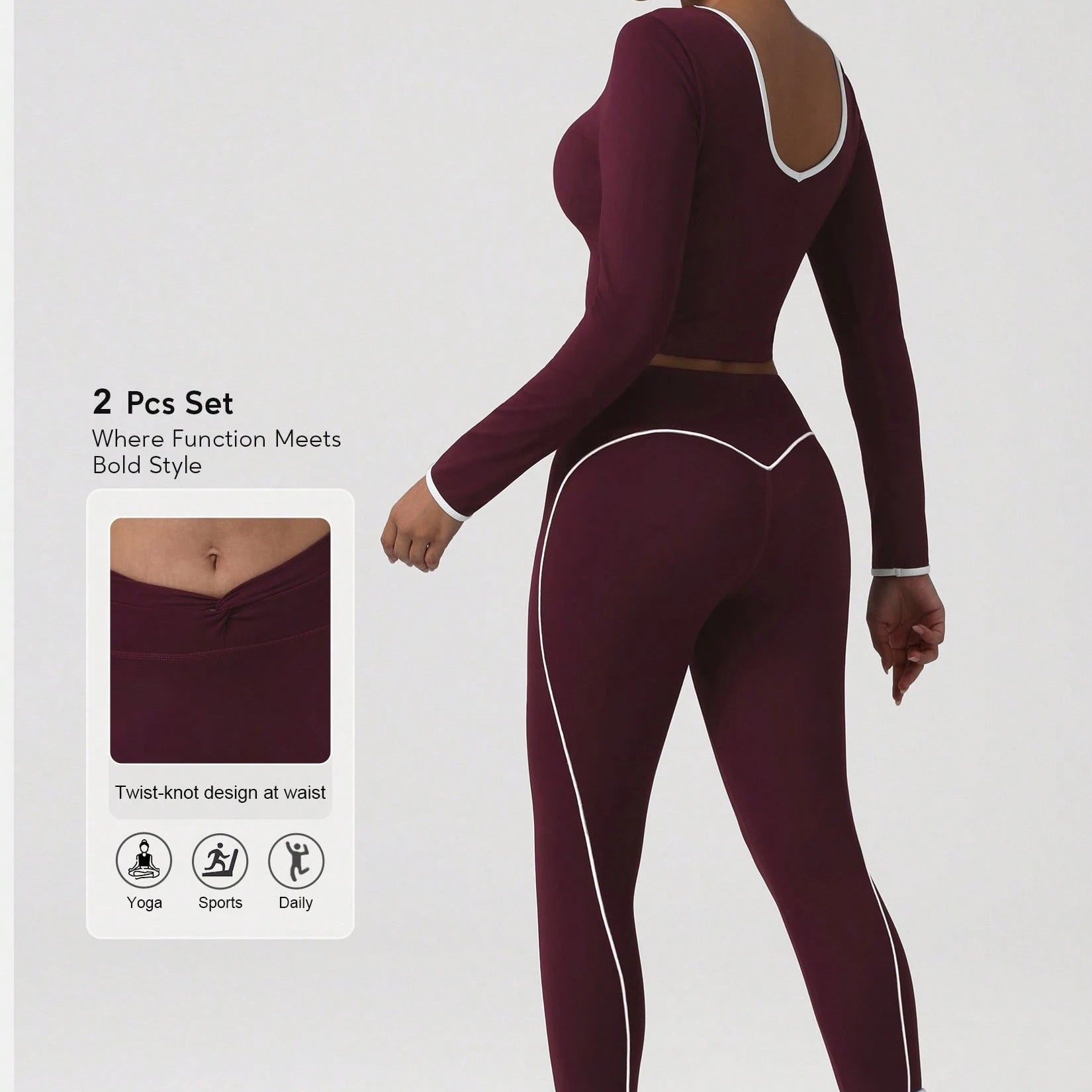 Contrast Trim Sports Set