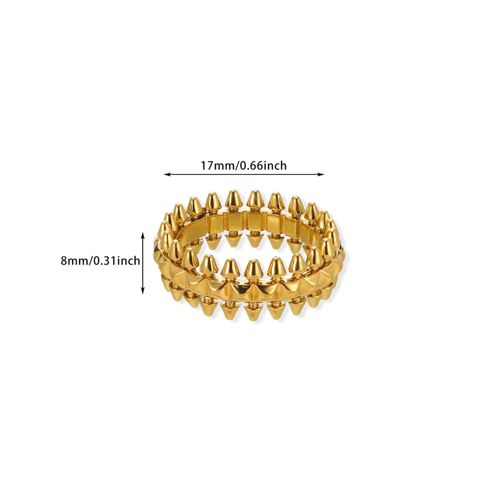 Studded Bullet Ring