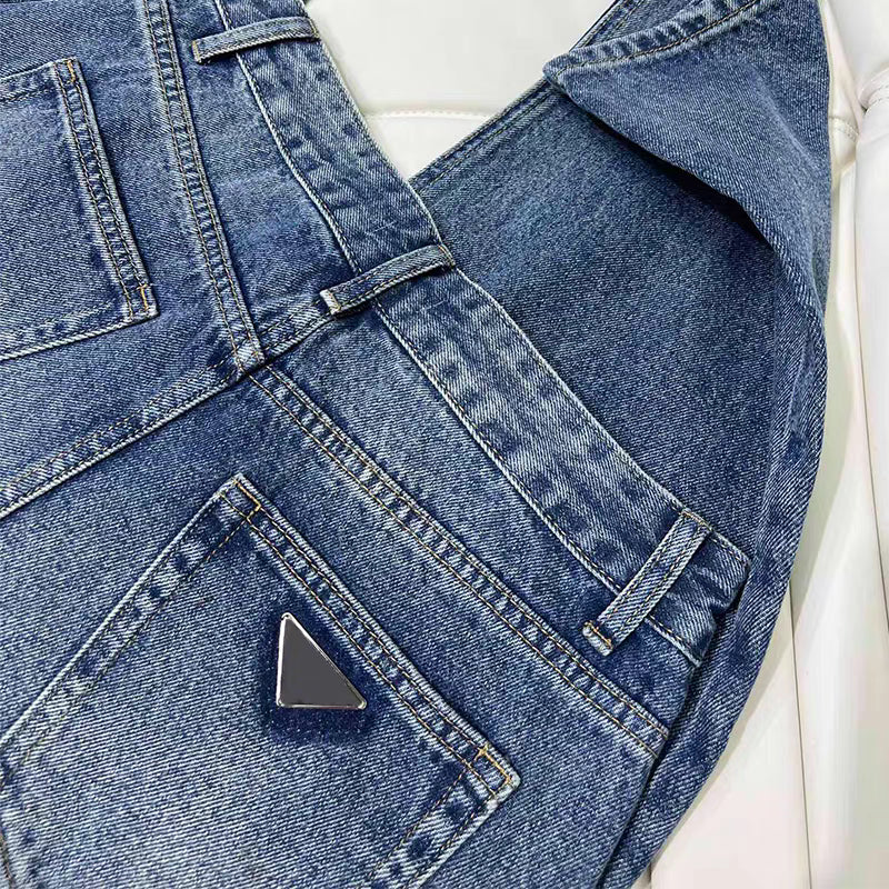 Straight Cut Denim Jeans
