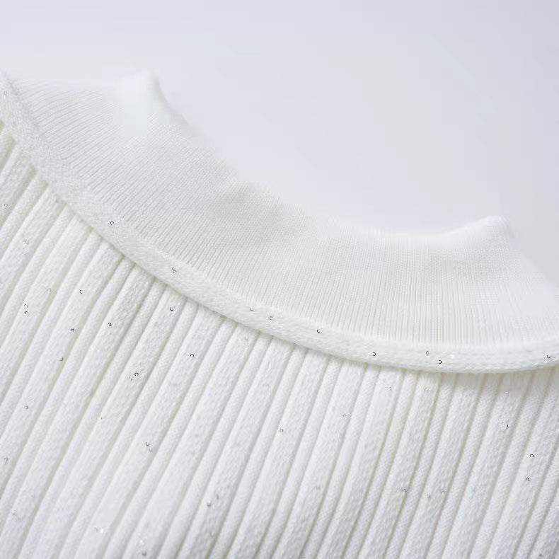 Ribbed Knit Mini Dress