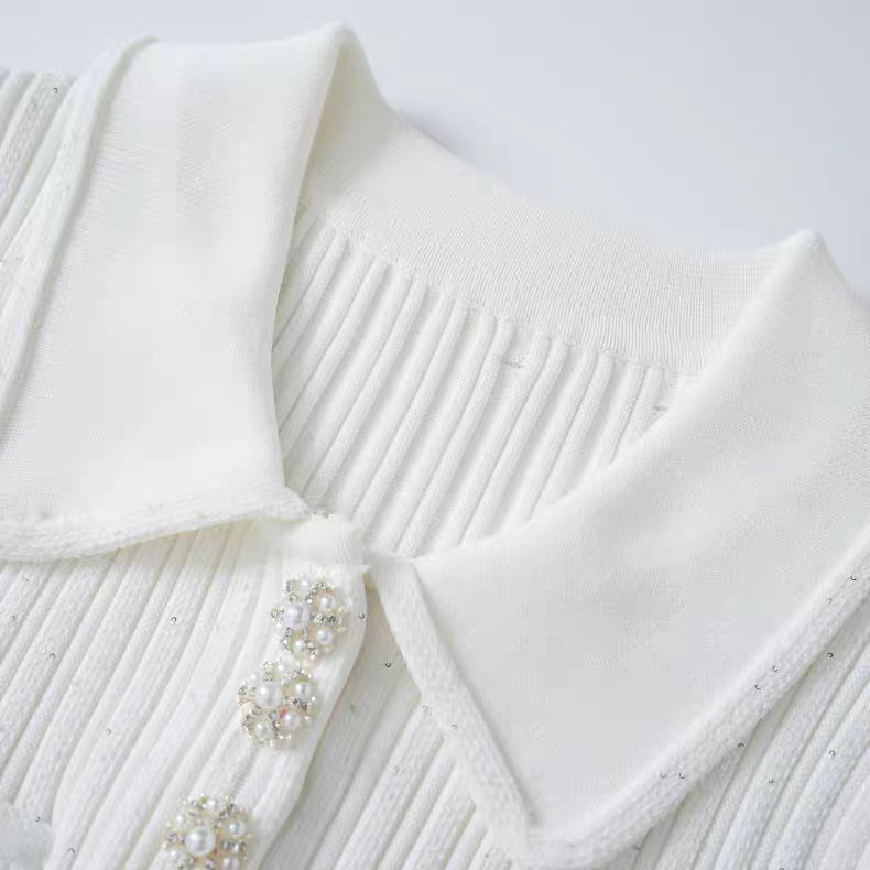 Ribbed Knit Mini Dress