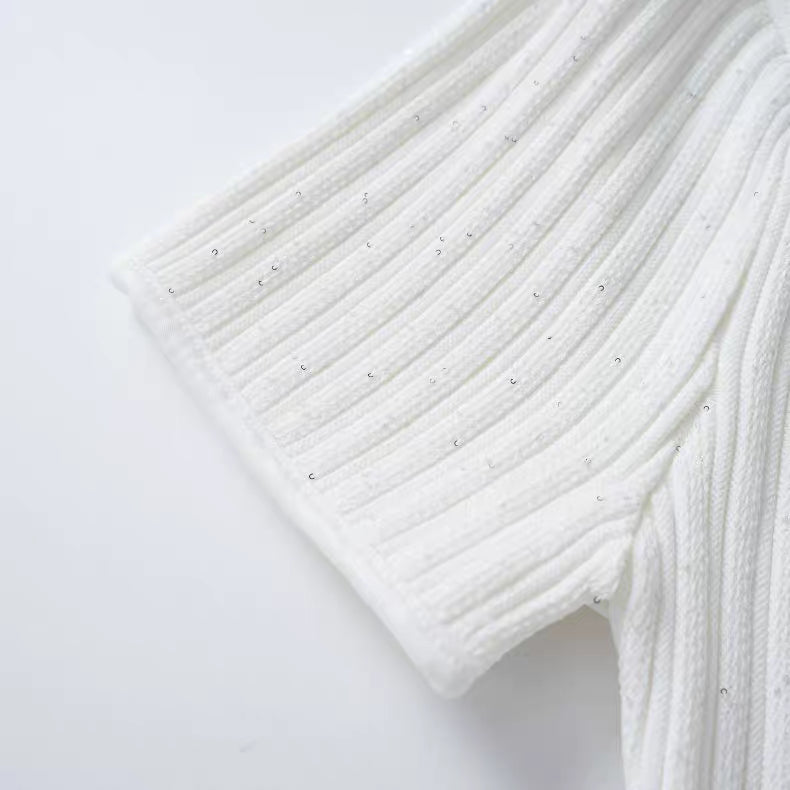 Ribbed Knit Mini Dress