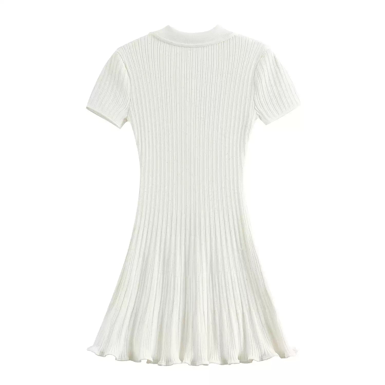 Ribbed Knit Mini Dress