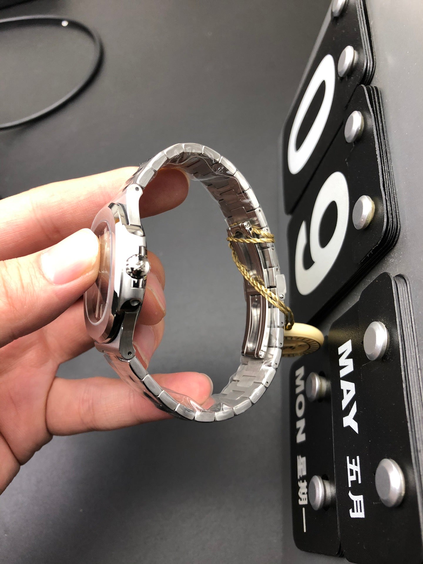 Blue Dial Stainless Steel Watch 40 mm