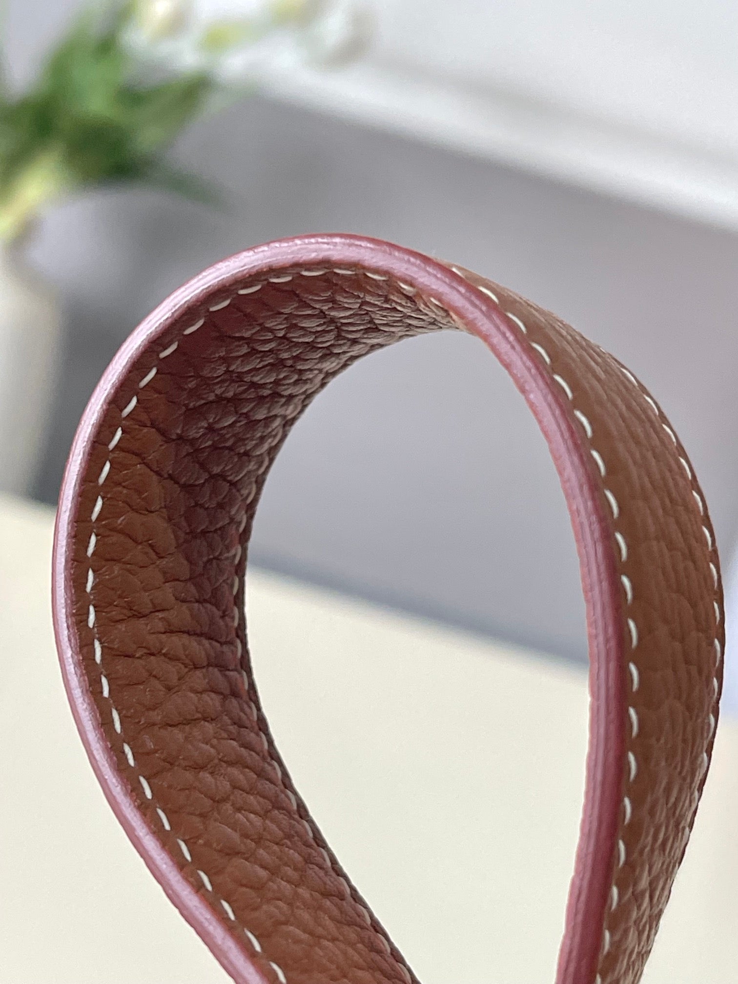 22cm Leather Bucket Bag