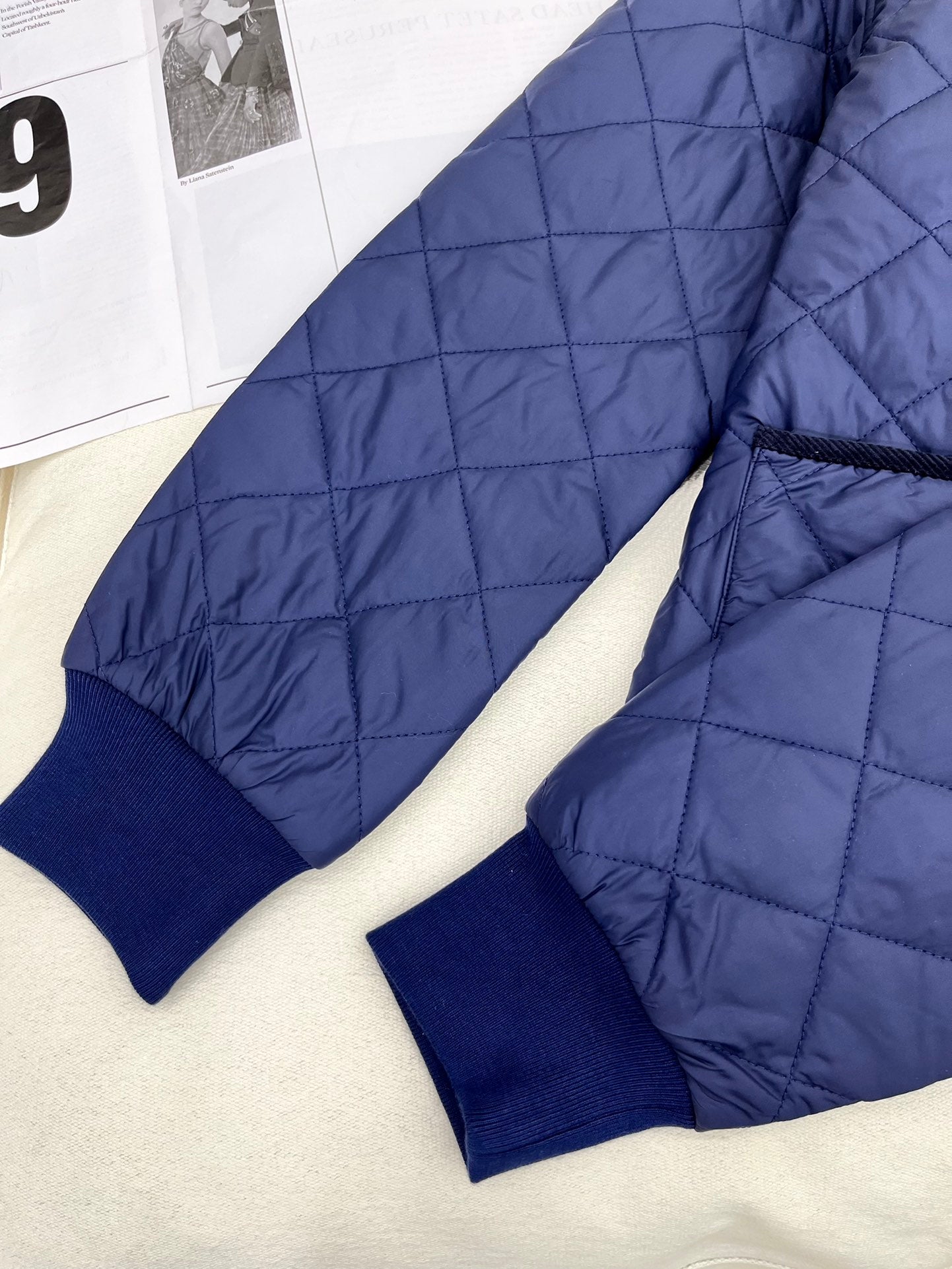 Diamond-Quilted Cotton Jacket