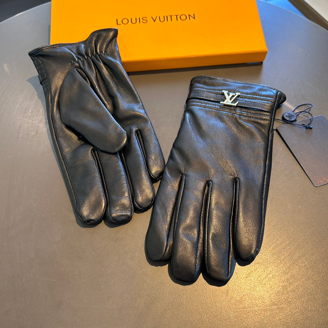 Men’s Sheepskin Leather Gloves with Cashmere Lining