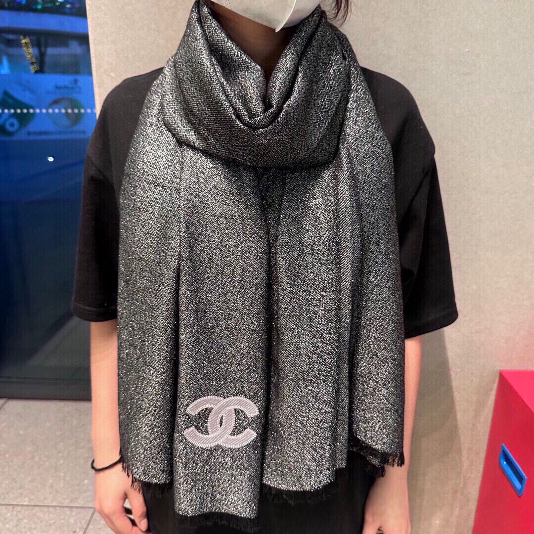 Embellished Cashmere Scarf