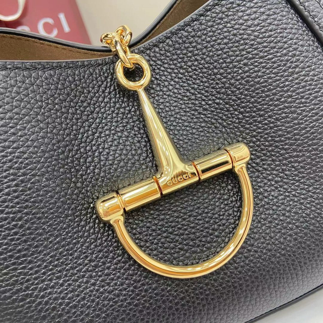 Softbit Shoulder Bag Black Leather