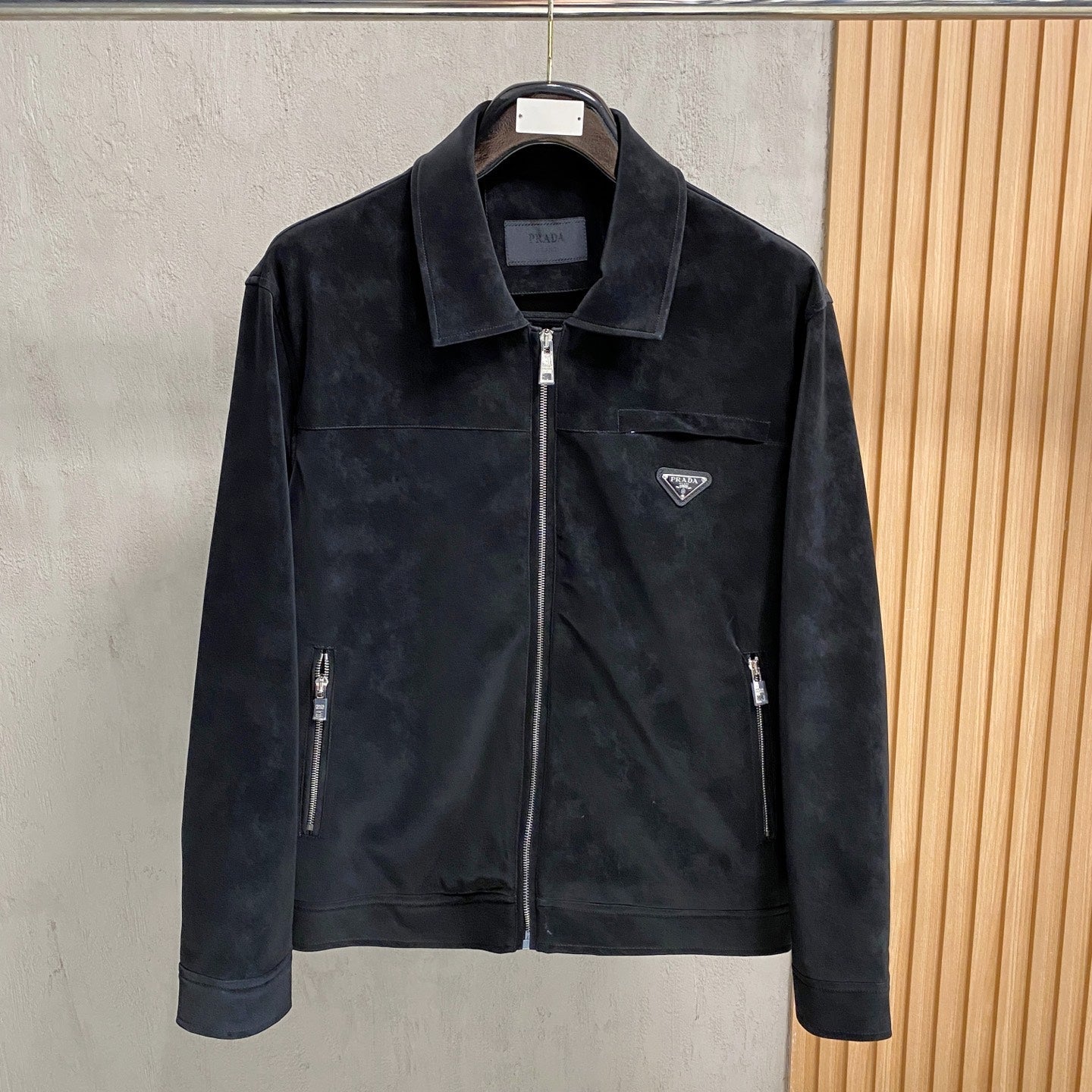 Two-Tone Suede Blazer