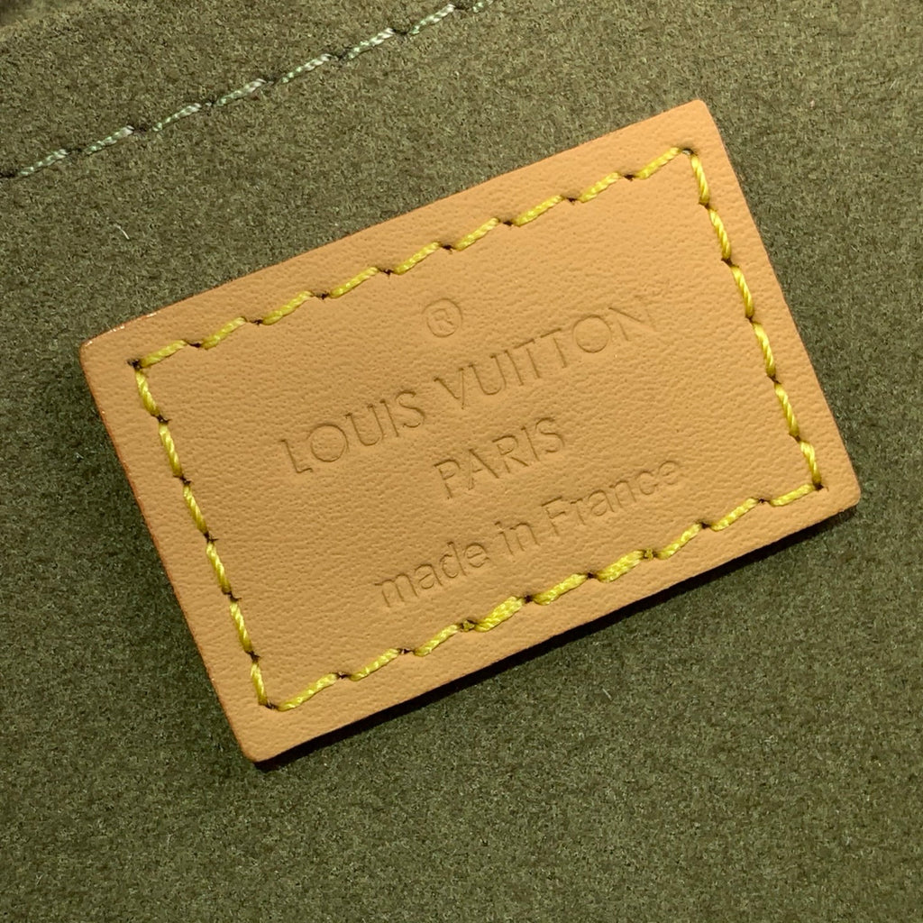 Vintage Denim Shoulder Bag Green