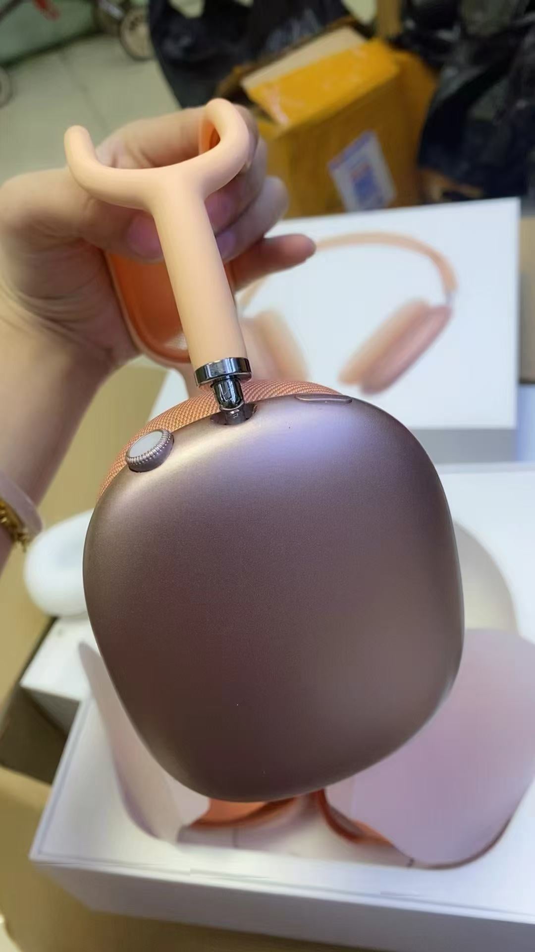 Orange Wireless Over-Ear Headphones