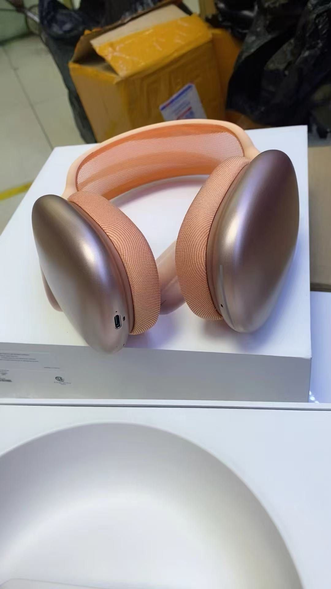 Orange Wireless Over-Ear Headphones