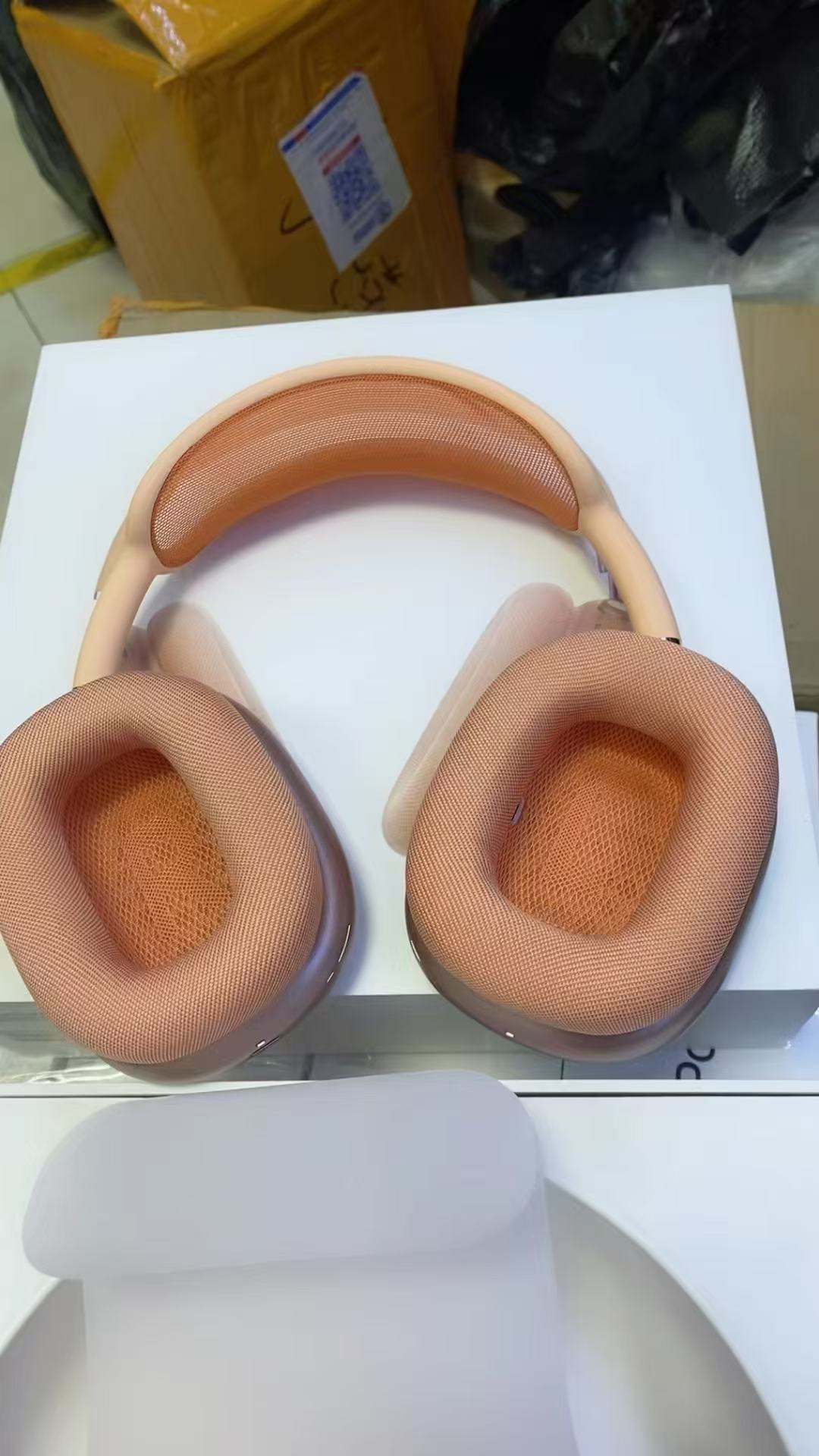 Orange Wireless Over-Ear Headphones