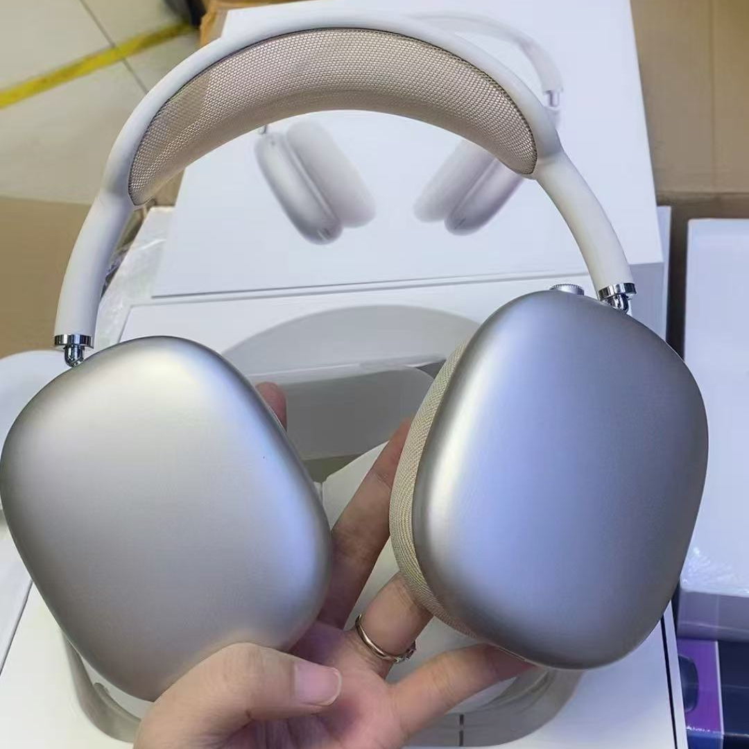 Beige Wireless Over-Ear Headphones