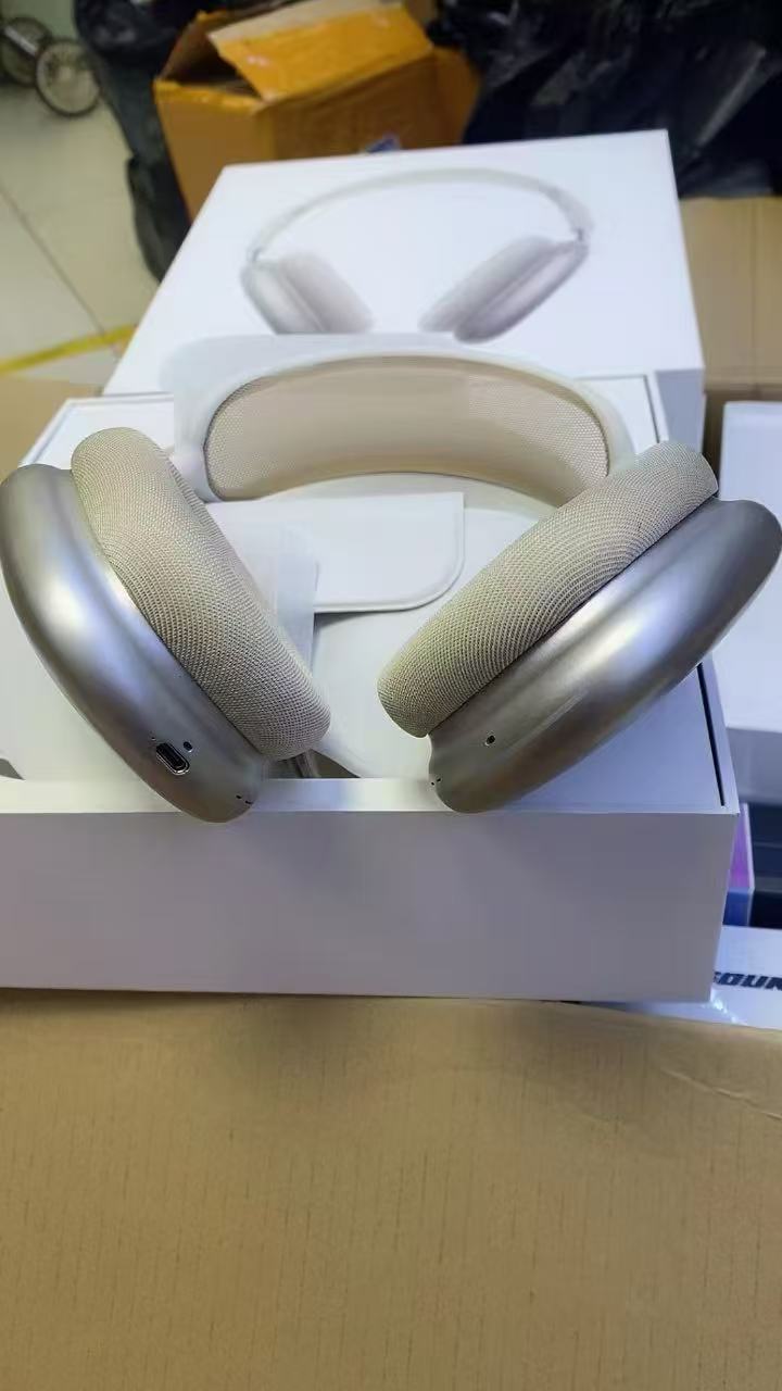 Beige Wireless Over-Ear Headphones