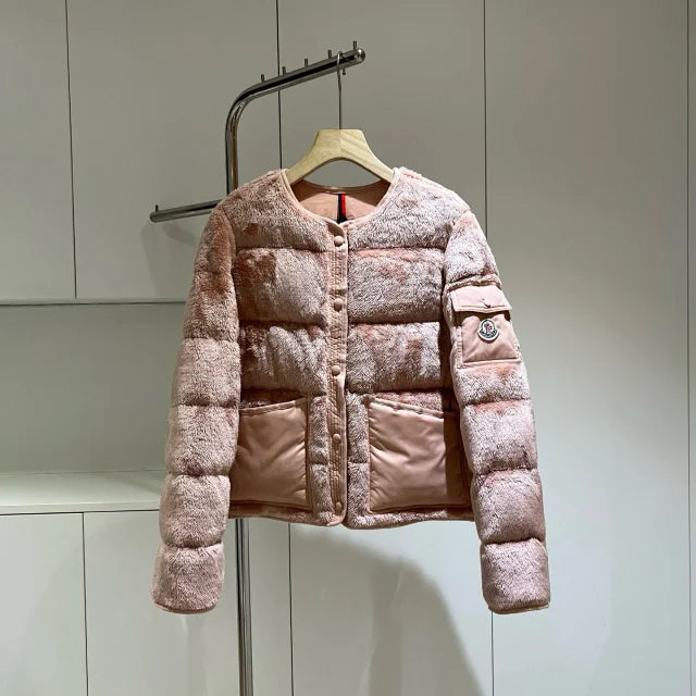 Plush Quilted Down Jacket