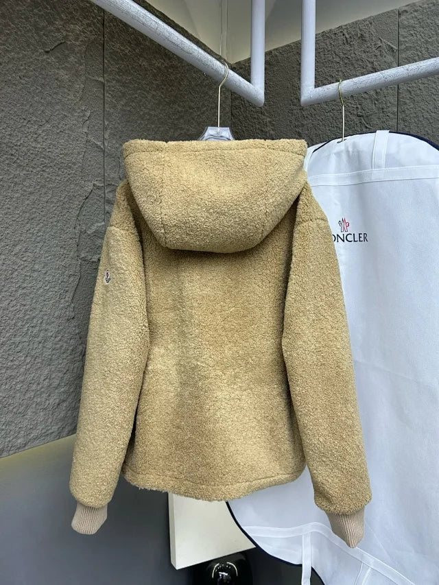 Teddy Fleece Zip Hoodie Jacket