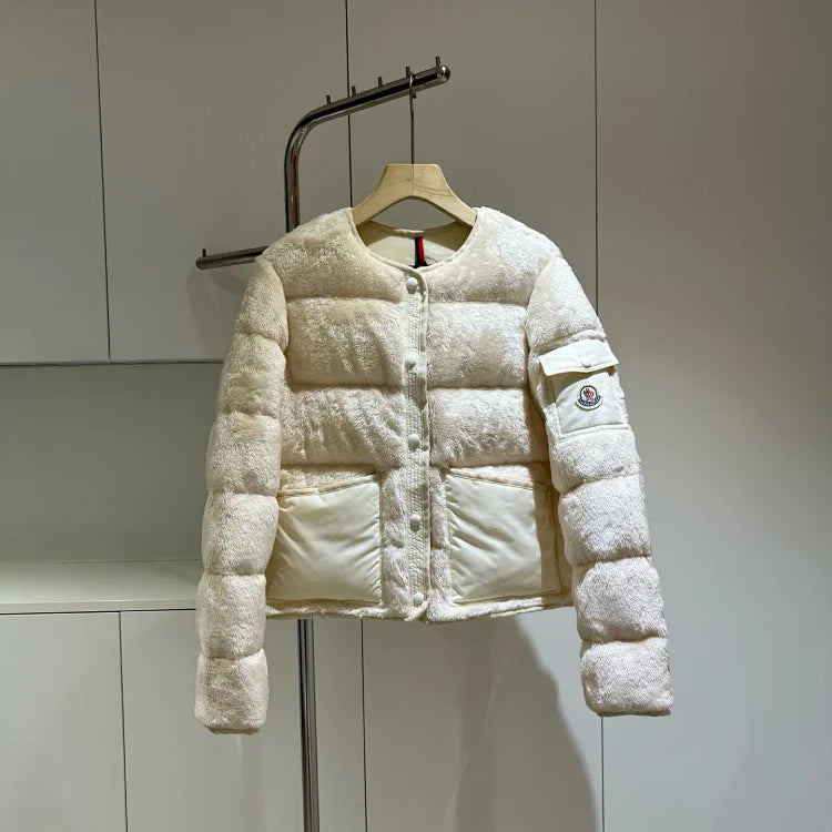 Plush Quilted Down Jacket